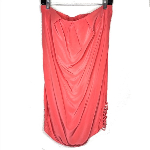 Zimmermann pink strapless silk mini dress size 2 - Picture 2 of 8